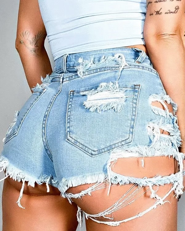 Tell Me More Denim Shorts