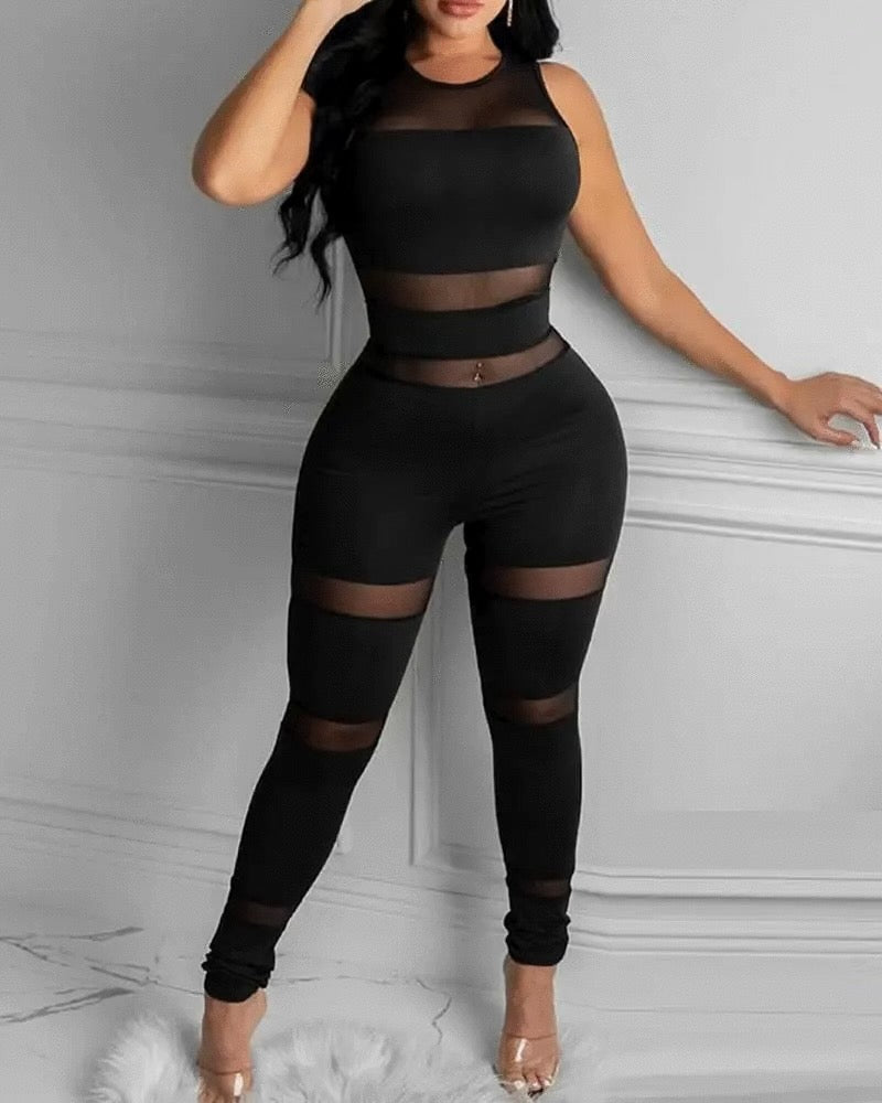 Dream Girl Mesh Jumpsuit